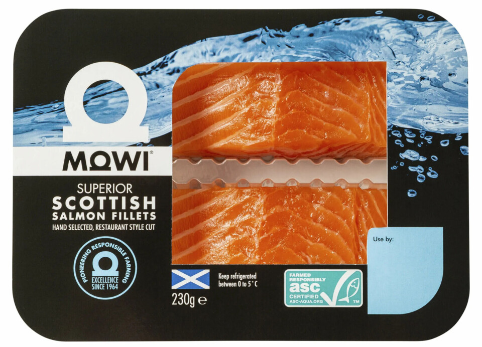 MOWI-branded Scottish salmon fillets. The product won a public vote for the best ASC product in UK supermarkets.