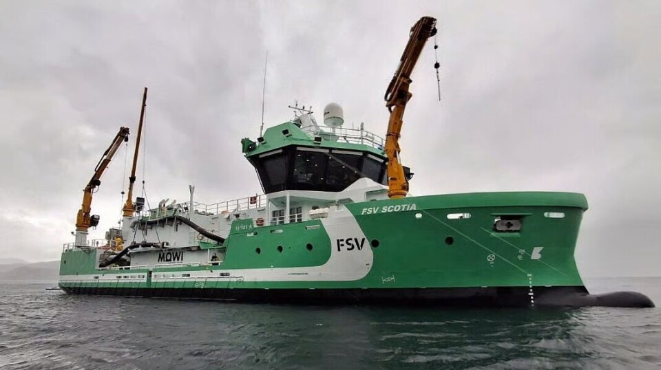 The stun and bleed vessel Scotia has been delivered to FSV and is now working for Mowi Scotland.