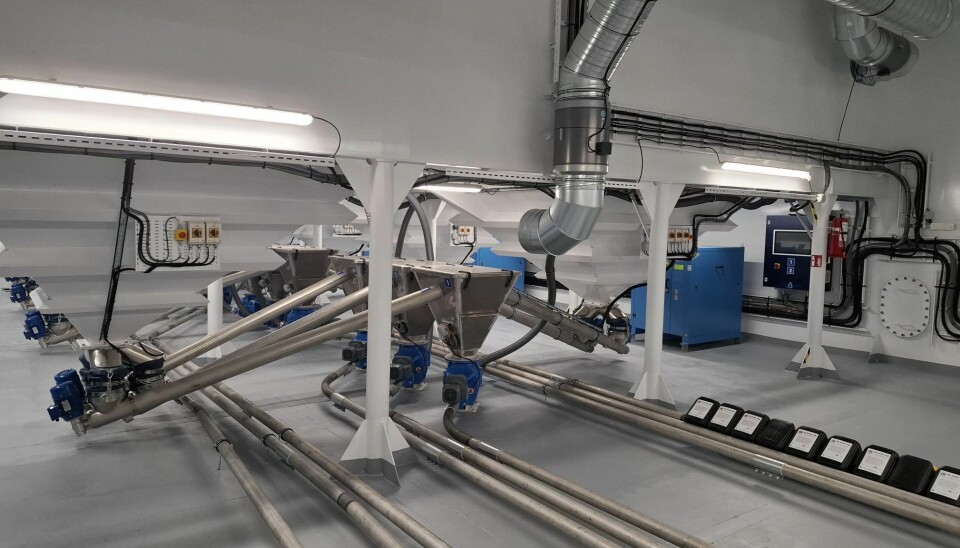 Bakkafrost's new barge is equipped with 20 feed lines.