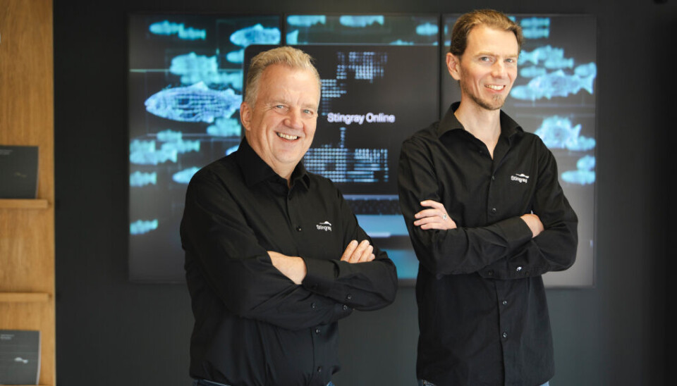 John Harald Pettersen, left, and Martin Worm from Stingray Research.