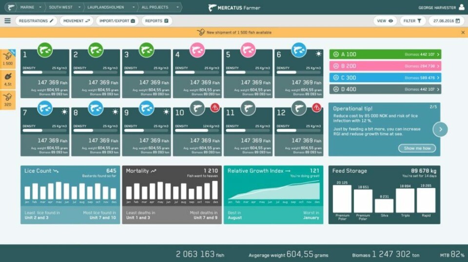 Mercatus Farmer, one of the software products provided by ScaleAQ.