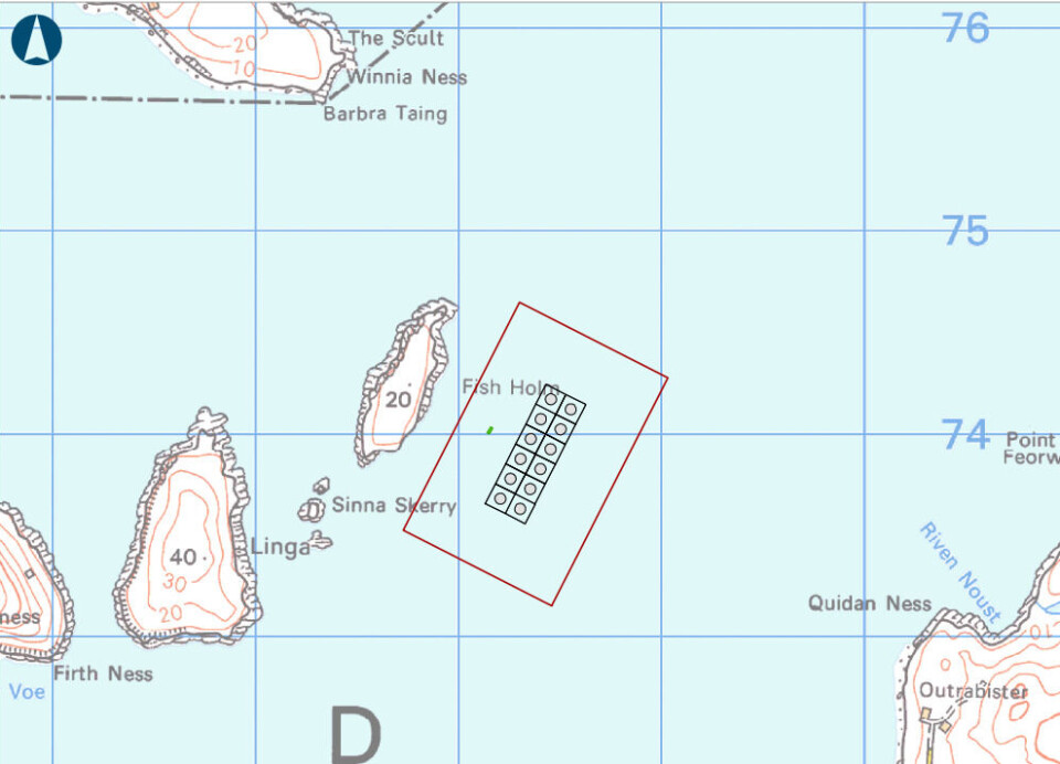 The Fish Holm site would be Scotland's biggest fish farm.