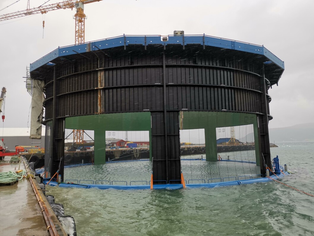 Aquatraz No.3 was launched yesterday and will be delivered at the end of September 2019. Photo: Midt-Norsk Havbruk. Aquatraz No.3 was launched yesterday and will be delivered at the end of September 2019. Photo: Midt-Norsk Havbruk.