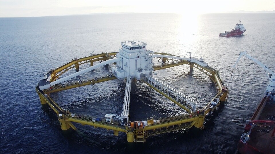 Ocean Farm 1, an offshore salmon farm operated in Norway by a subsidiary of fish farming heavyweight SalMar. The Scottish Government is planning to extend existing local authority planning zones to allow Scotland salmon farmers to operate beyond 3 nautical miles, but SAMS scientists think there's a better way to do it.