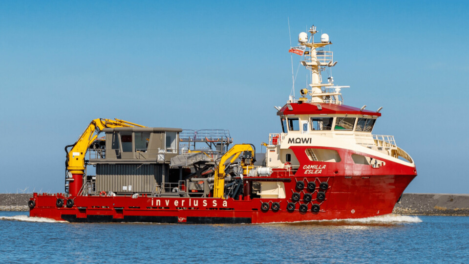 The Camilla Eslea is expected to begin work by the end of the month. Photo: Inverlussa Marine Services.