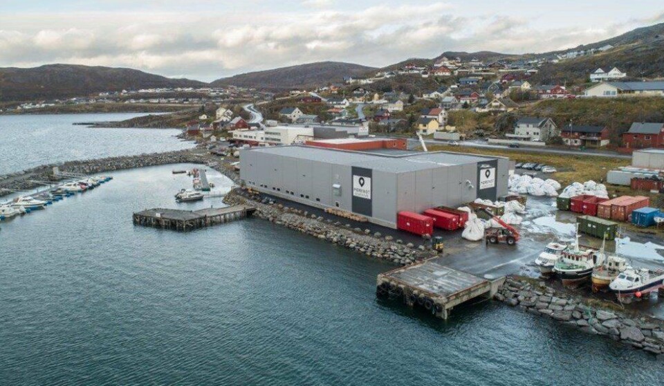 Mørenot Aquaculture's net service station in Rypefjord just outside Hammerfest, Norway, which serves the fish farming industry in Finnmark and Nord-Troms. The company has several service stations in Norway, and in Scotland, Canada, and Spain.