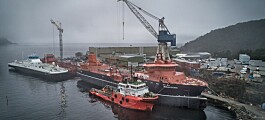 Hull of a sight: Ronja Storm arrives in Norway for fit-out